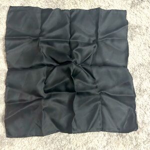 Large Black Pocket Square